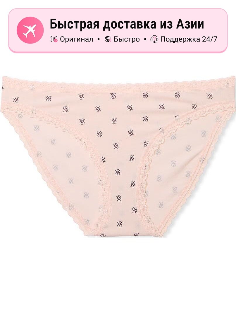 Трусы Victoria's Secret The Lacie Lace Trim Cotton