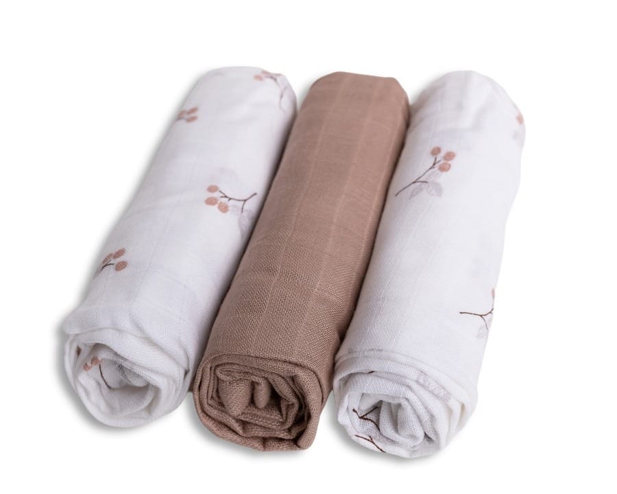 Многоразовый подгузник BabyMatex бамбуковая пеленка, 70x70 см, 3 шт, белый