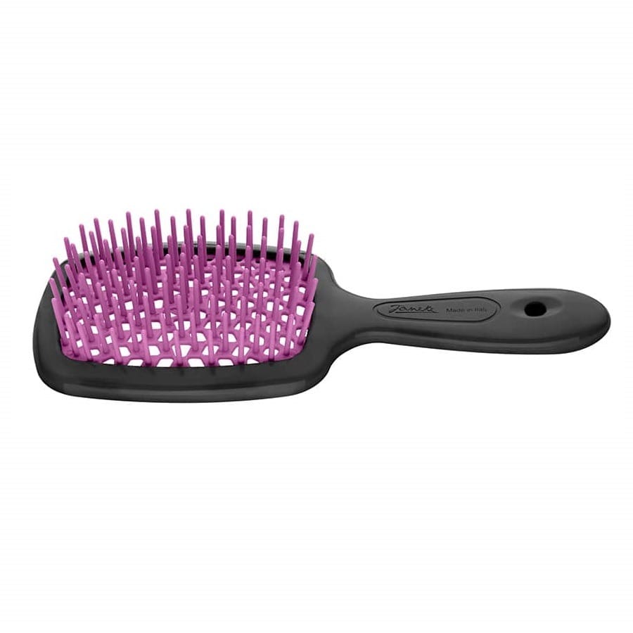Расческа Janeke Small Superbrush, czarno-fuksjowa, 17 см