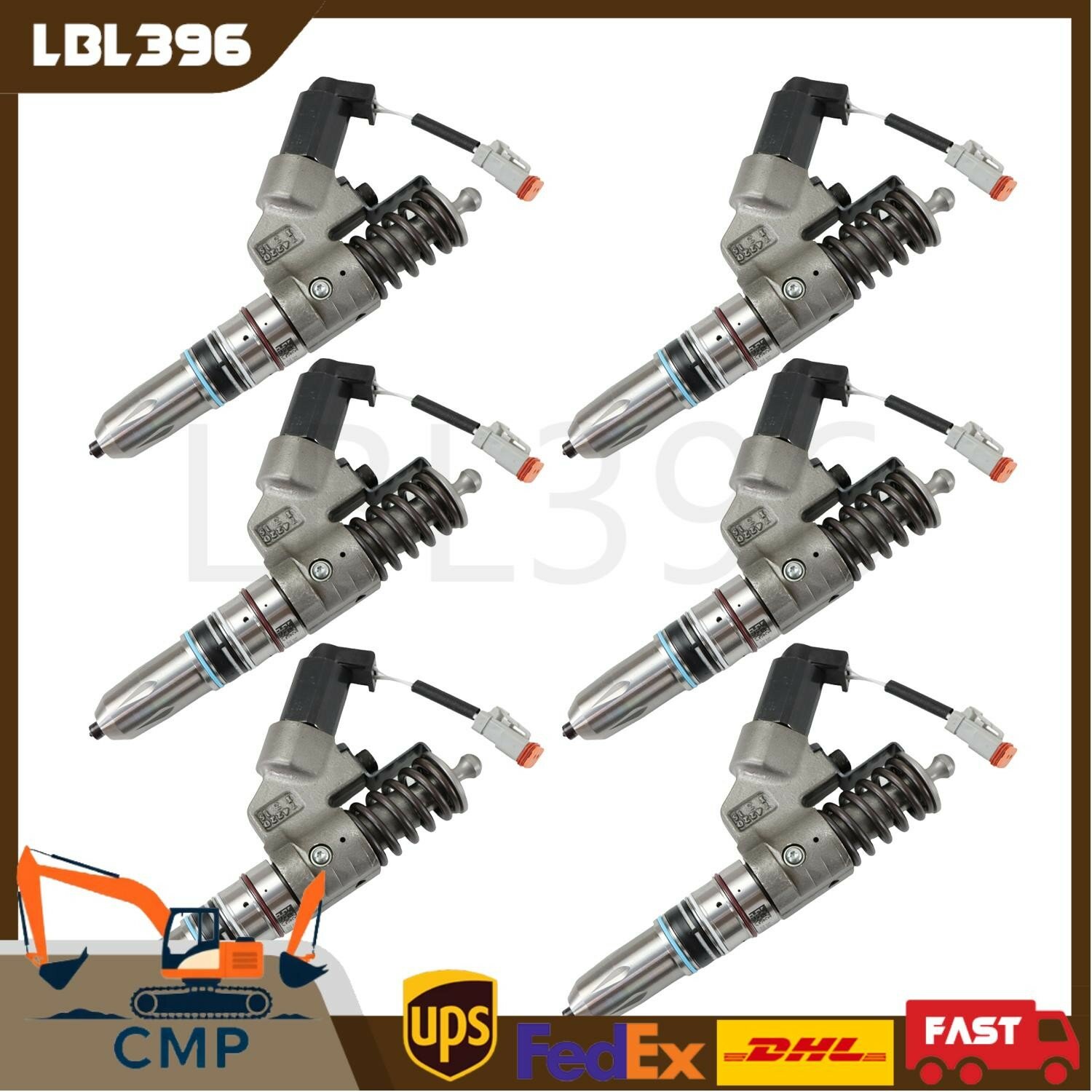 Топливные форсунки 3411756 3411756PX 3411756RX для двигателей Cummins ISM M11 ISM11 QSM11 (комплект 6 шт.)