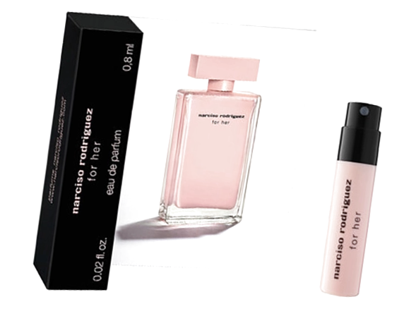 Парфюм Родригес розовые женский 0.8 мл сэмпл - Narciso Rodriguez For Her Eau De Parfum