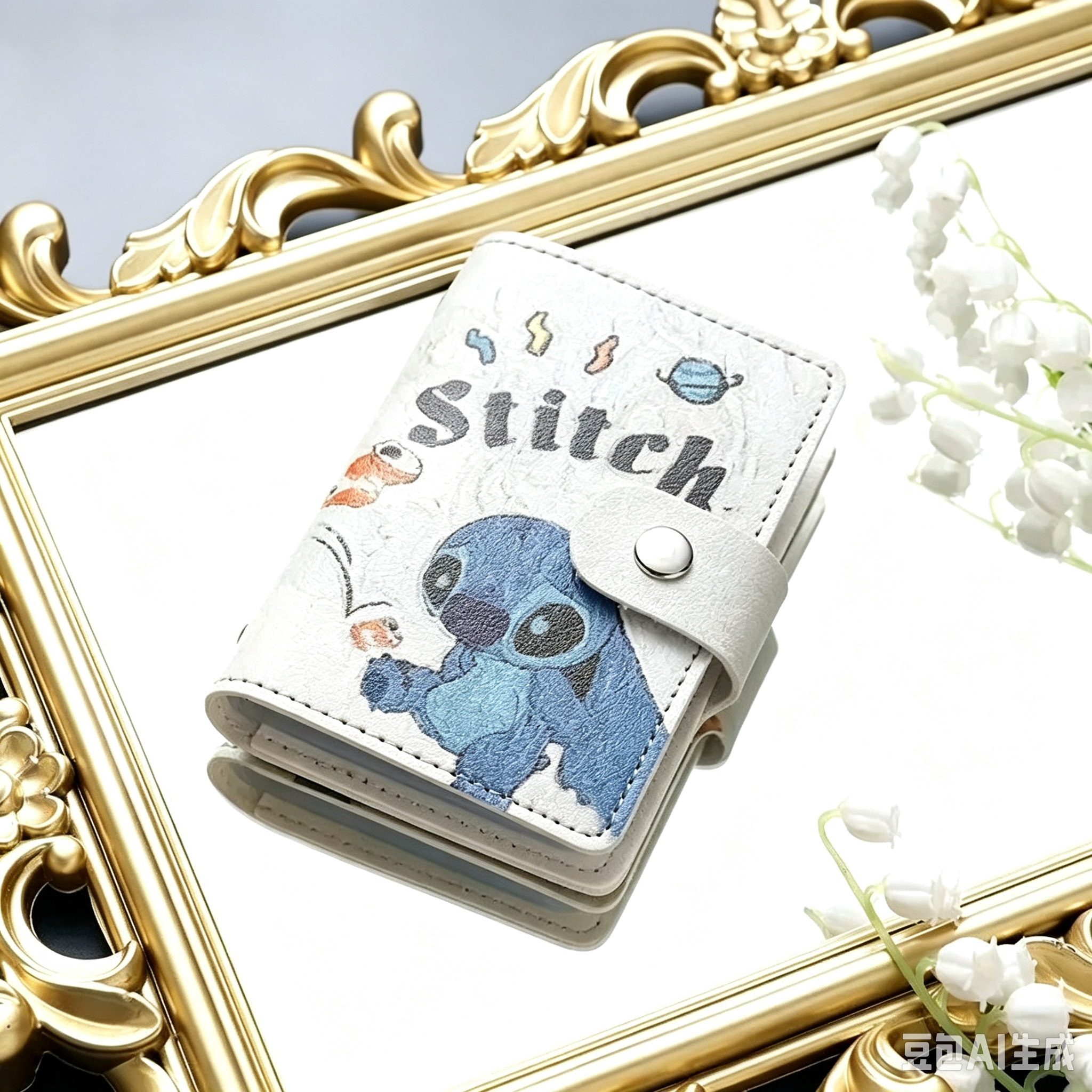 Кардхолдер сумка для карт Disney Stitch, органайзер для банковских и проездных карт