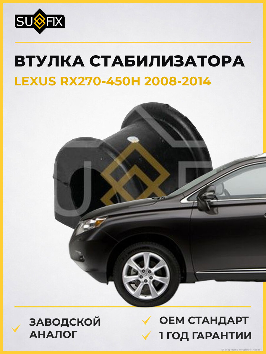 Втулка стабилизатора SUFIX SK2733 Лексус RX270-450H LEXUS RX270-450H 2008-2014