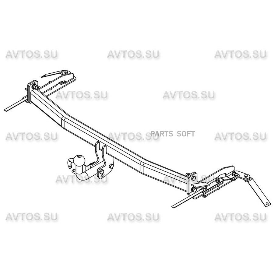 Фаркоп Toyota Corolla Доп. электрика 000-011 Magnu от официального дистрибьютора, AVTOS, артикул TY33