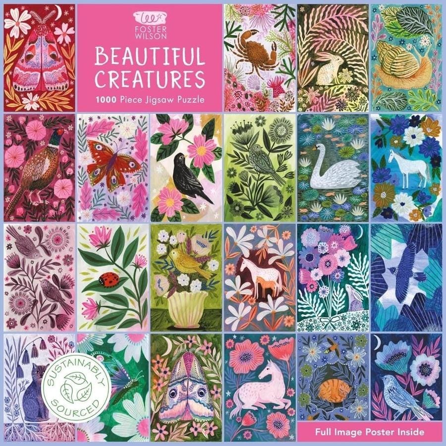 Пазл Flame Tree Publishing Beautiful Creatures Lee Foster-Wilson, 1000 элементов, 73.5 x 51 см