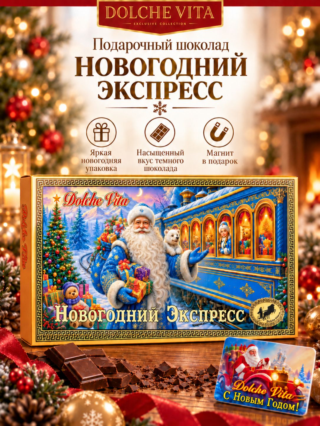 Шоколад подарочный Новогодний Экспресс