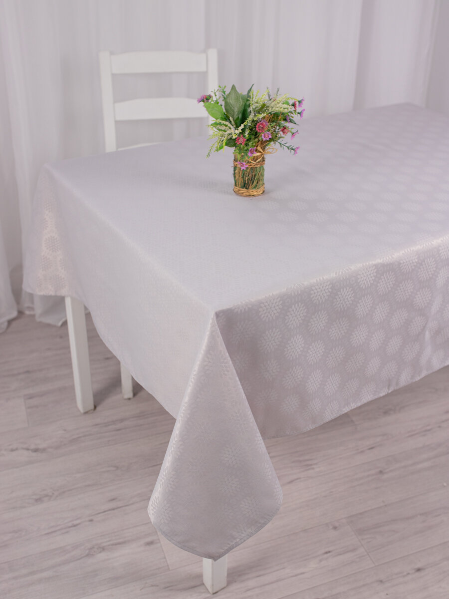 Скатерть Wellness, прямоугольная 120*150см, водоотталкивающая, тканевая с хлопком