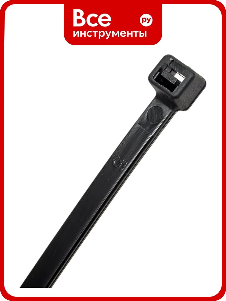 Нейлоновые стяжки FORTISFLEX HCC easyfix 5x350 мм, черный, 100 шт. 87783