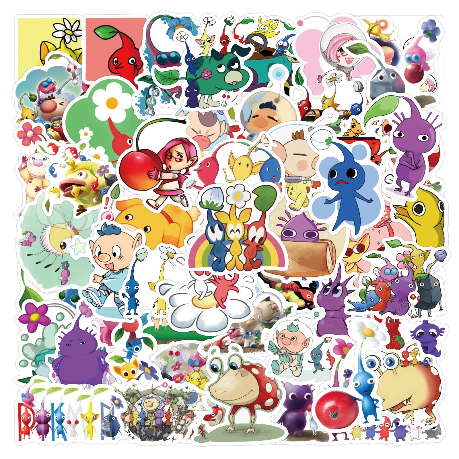 Набор наклеек Pikmin 100PCS