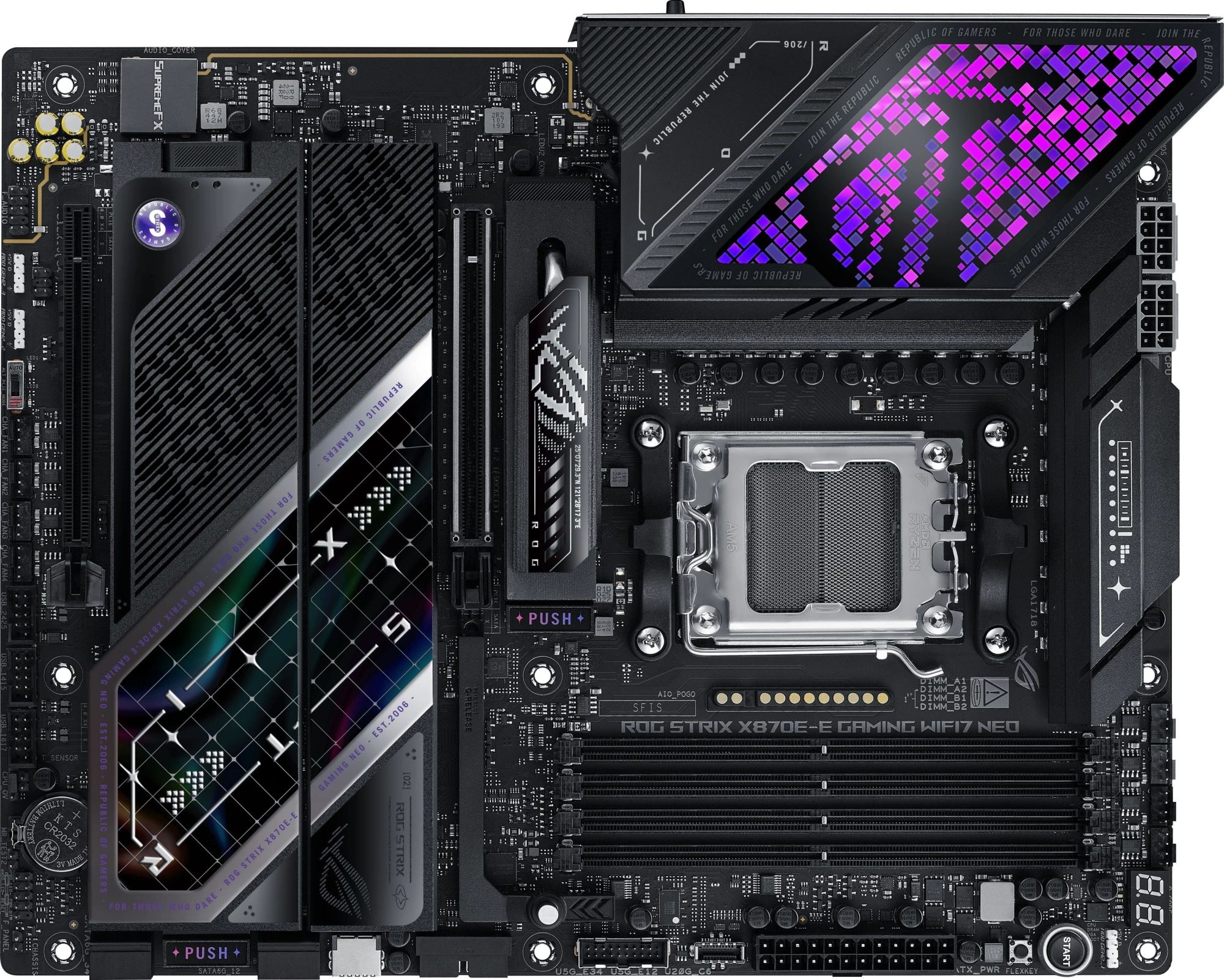 90MB1P20-M0EAY0 / Материнская плата ASUS ROG STRIX X870E-E GAMING WIFI7 NEO AM5 ATX 4xDDR5 2xPCIEx16