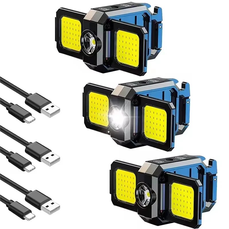 Портативный фонарик Htomaza COB 90° Double-sided 3PCS