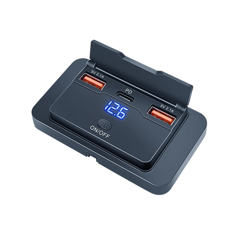 Модифицированное Устройство Быстрой Зарядки QC3.0 3PD С Двумя Портами USB Type-C 3.1A, 2 2.1A 1 PD