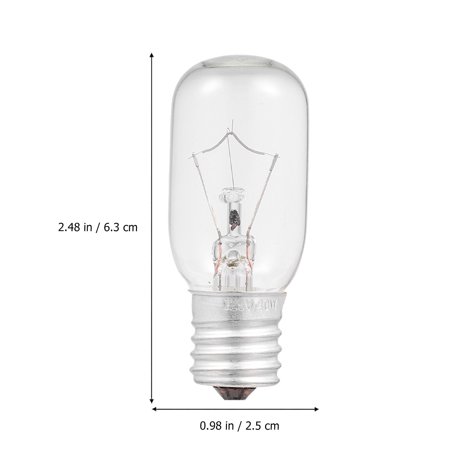 5 Штук Лампочки Для Микроволновки E17 40W Из Стекла Прозрачного Цвета Размер 2 5X6 3Cm