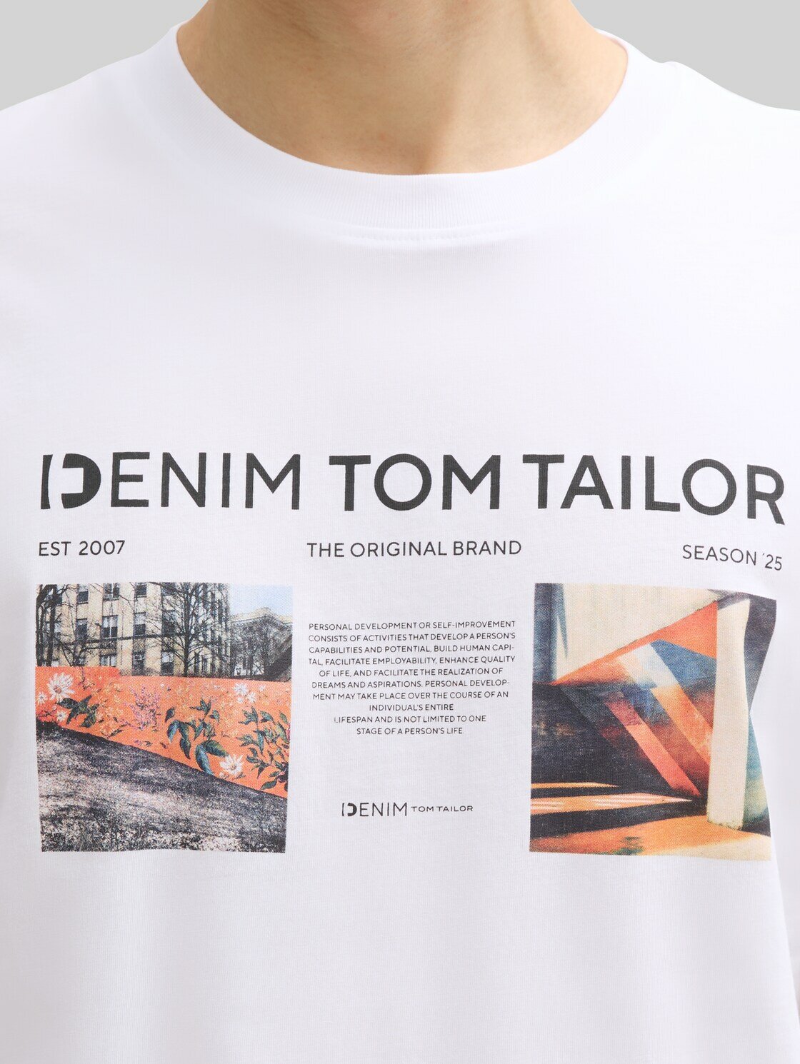 Футболка Tom Tailor, размер L, белый — фото 1