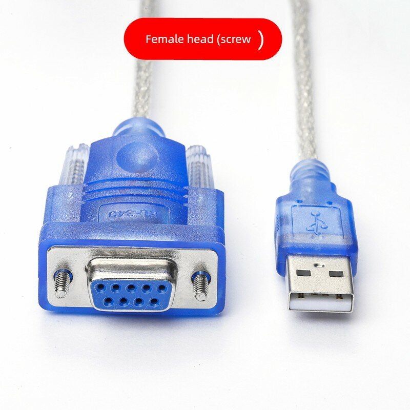 USB-RS232 последовательный кабель 0,8 м 9-контактный разъем DB9 женский с винтовым креплением для передачи данных