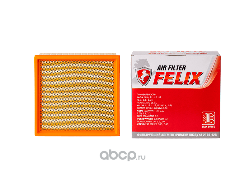 Тс фильтр ваз felix 2110-12 (возд. инж. с сеткой) (24шт.) Felix 410030143