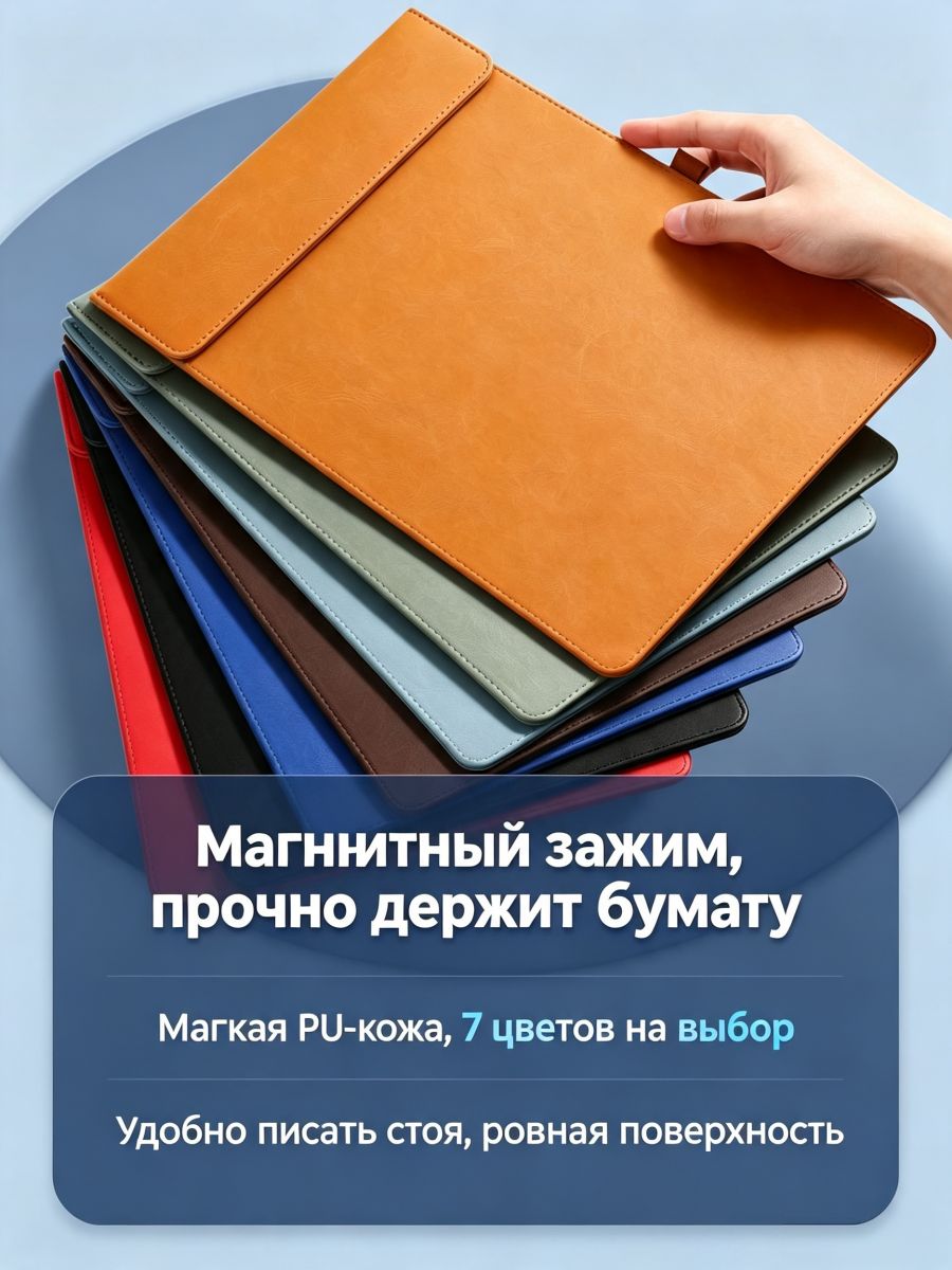 Папка-скоросшиватель A4, 1 шт, Артикул: 5269069895, Материал: Пластик, Картон