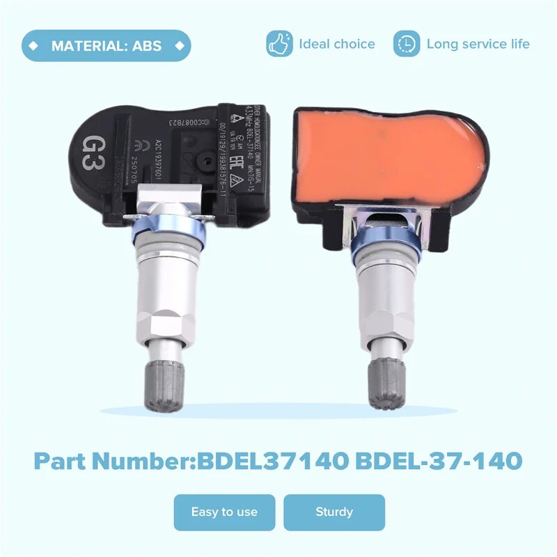 Датчик давления в шинах TPMS BDMC-37-140 BDEL-37-140 для Mazda 3 B-Hatch Xev CX-30 CX-5 CX-50 433Mhz