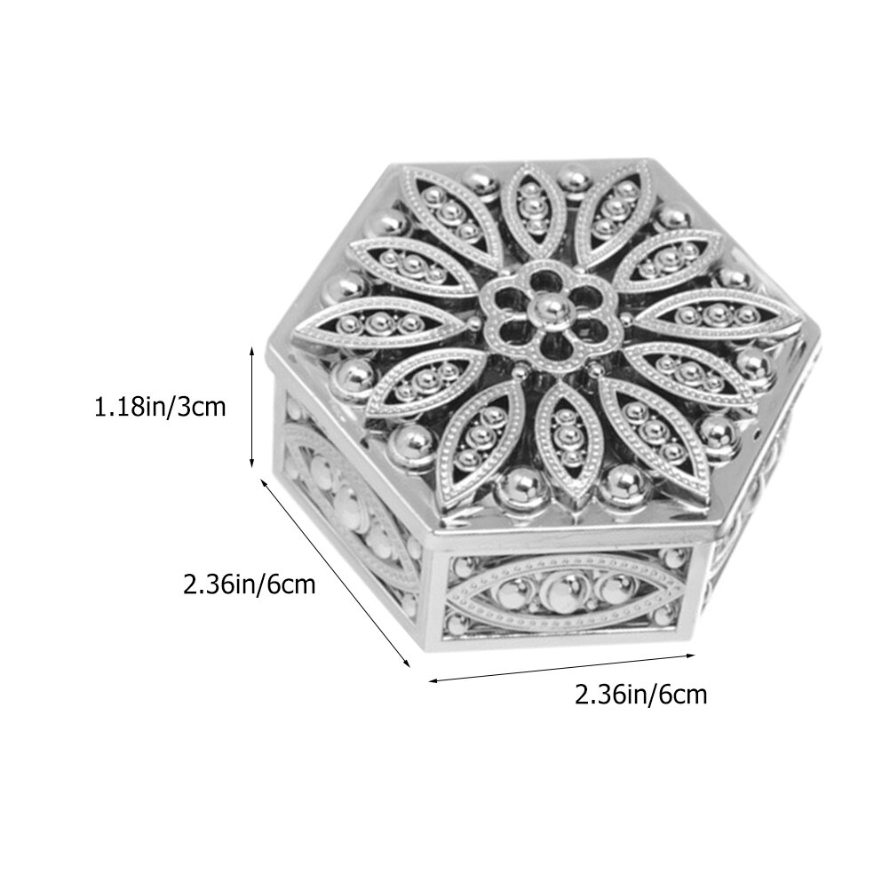 Коробка Для Конфет И Джewelry 12 Шт Серебристый Размер 6X6X3 См