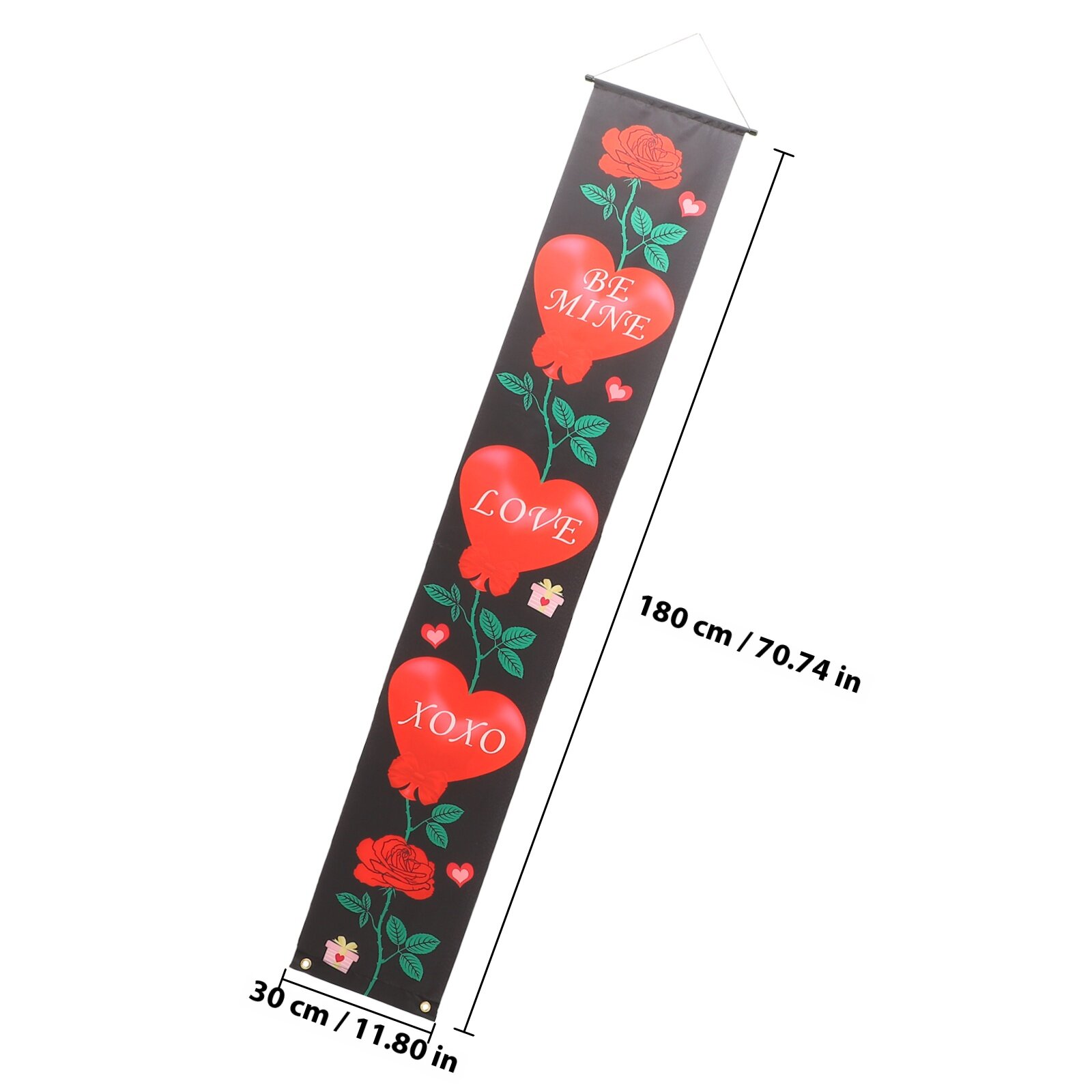 Парные Баннеры Для Валентинки Изделия Из Полиэстера Размер 180X30CM С Созданием Праздничной Атмосферы
