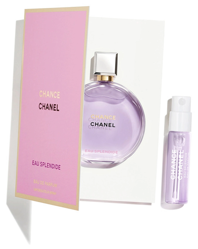 Парфюмерная вода Chanel Chance Eau Splendide мини 1.5 / Пробник яркого аромата Шанель Шанс О Сплендид / Сэмпл парфюма