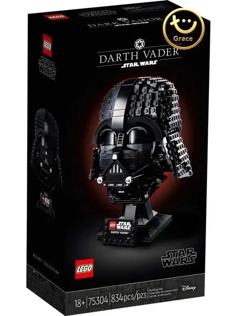 Конструктор LEGO Star Wars Шлем Дарта Вейдера, 834 детали, возраст от 18+, 75304