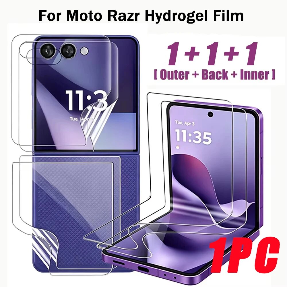 1-5 комплектов защитной пленки для экрана Motorola Razr 70 Ultra 60 50 Motorola Razr 60 Ultra, 1PC