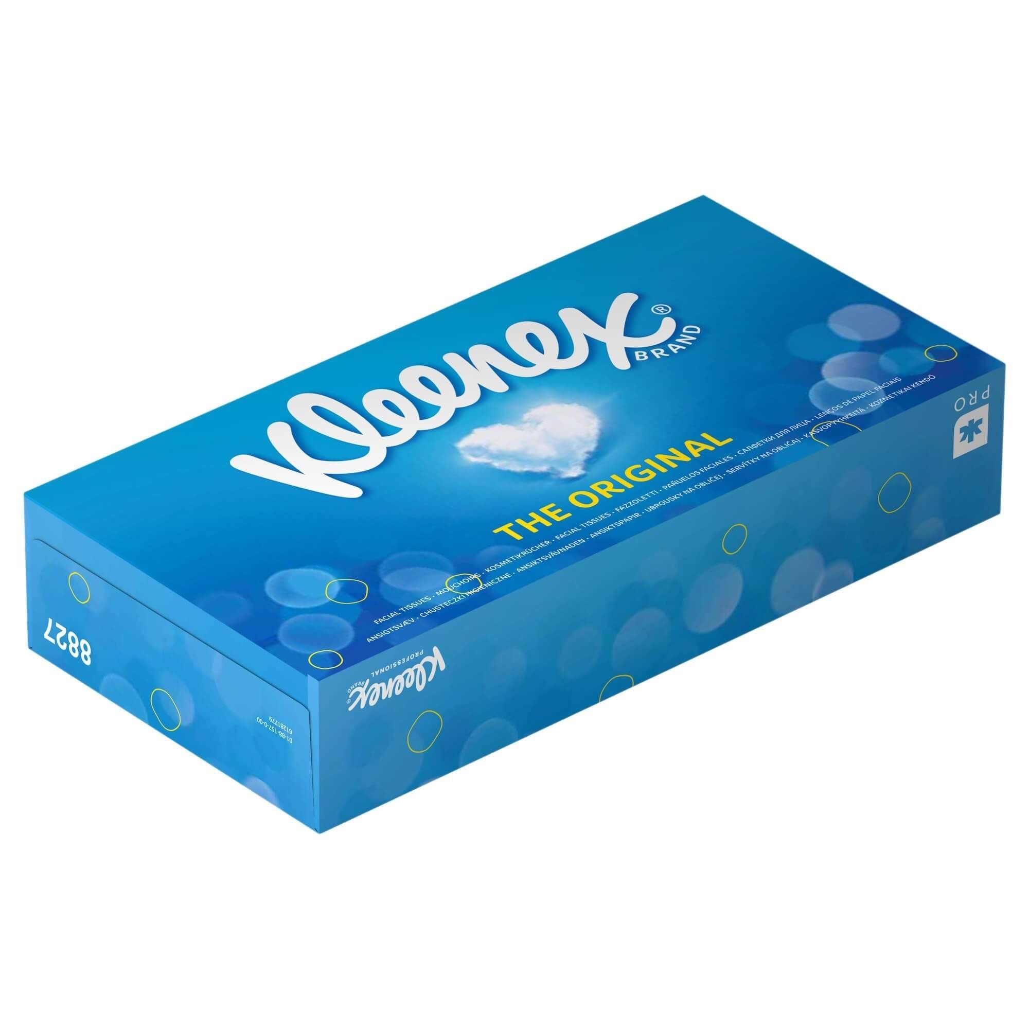 Салфетки бумажные косметические для лица Kleenex / Клинекс 8827, 2 шт.