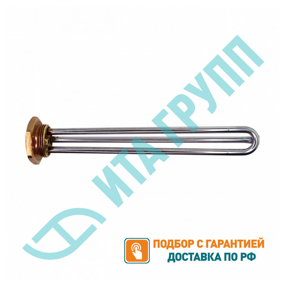 ТЭН 2,0кВт (2000Вт) RDT резьбовой 42 мм для Ariston, De Luxe, Real, Thermex под анод М6, 40220