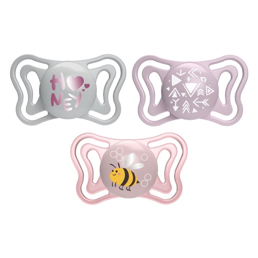 Пустышка Chicco PhysioForma Light, розовый, 2-6 мес, 2 шт