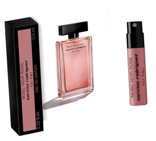 Парфюмерная вода Narciso Rodriguez Musc Noir Rose For Her мини 0.8 / Пробник яркого аромата Нарциссо Родригес Муск Нуар Розе Фо Хе