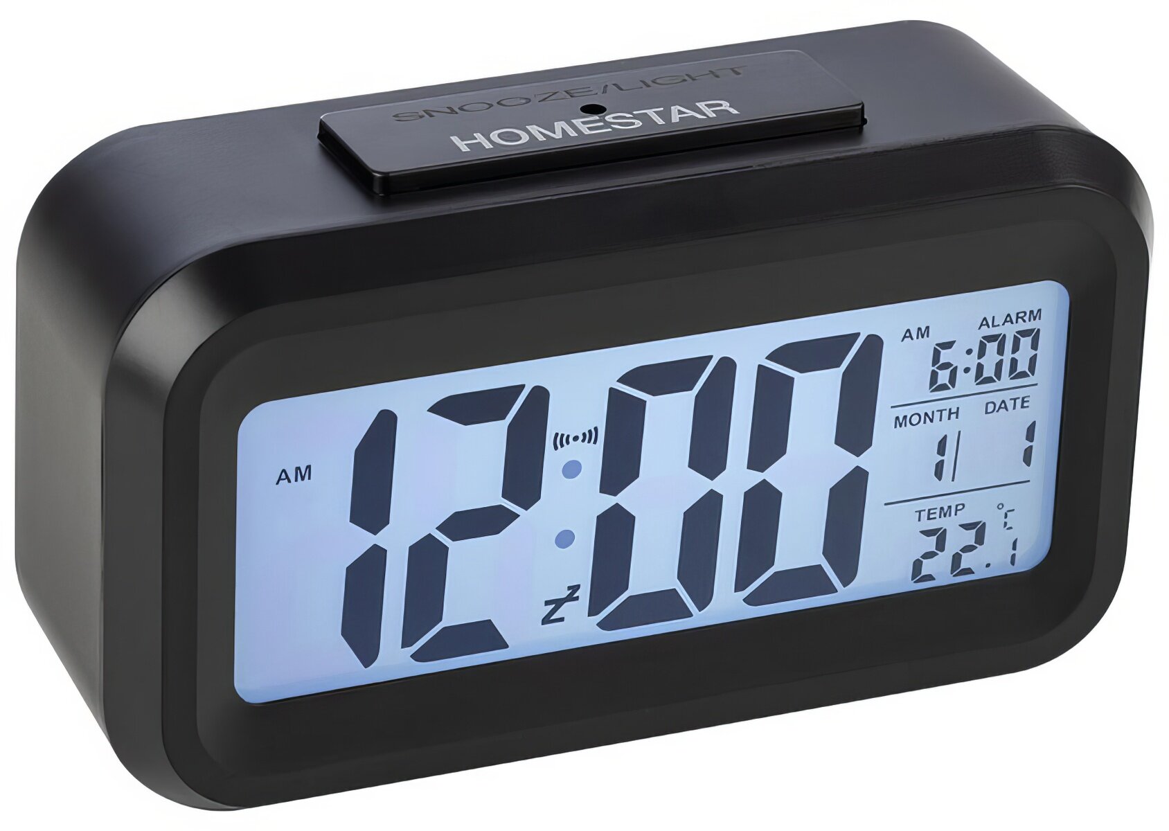 Электронные часы HomeStar HS-0110 черные 104305