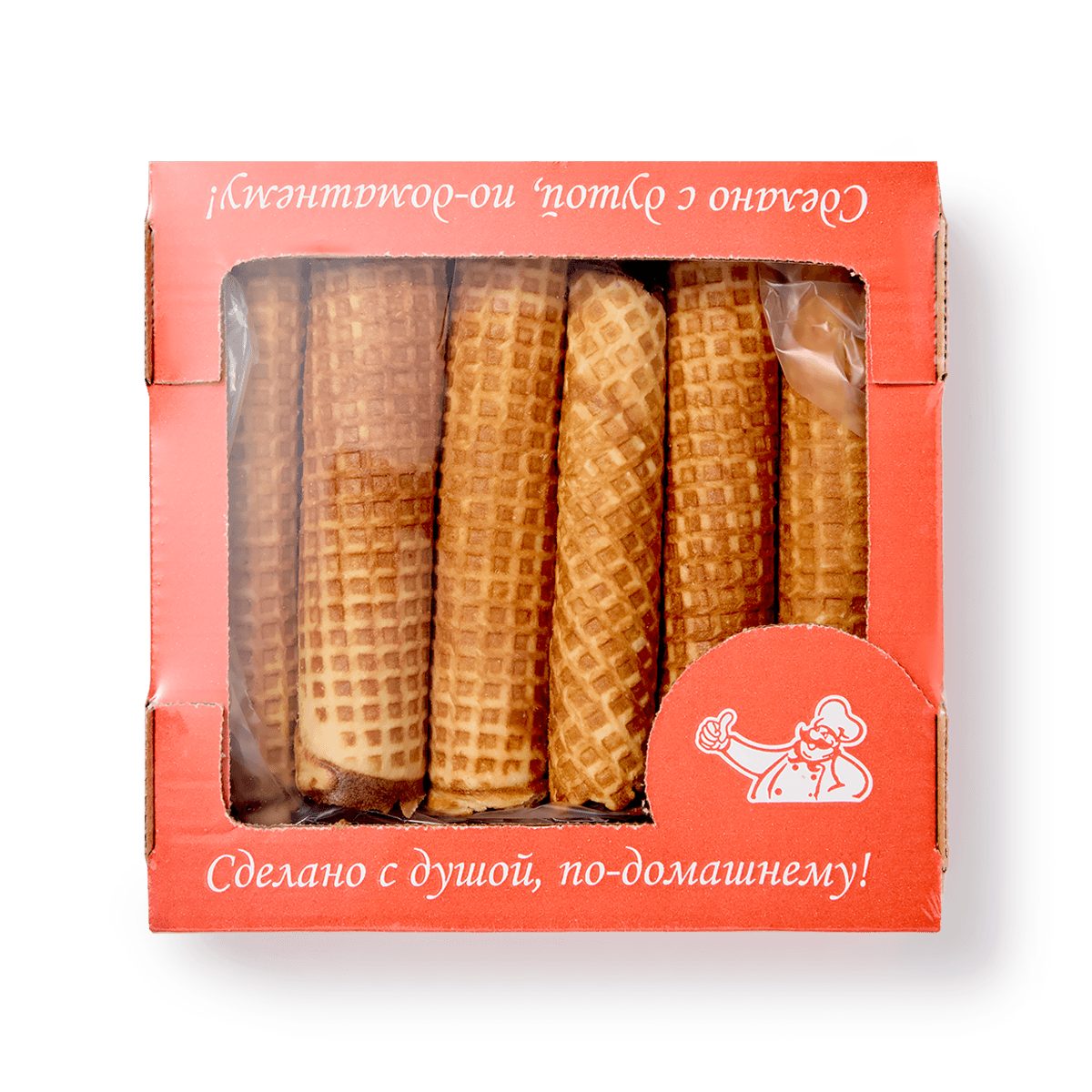 Трубочки вафельные Сластёныч, с варёной сгущёнкой, 1 упаковка, 380 г