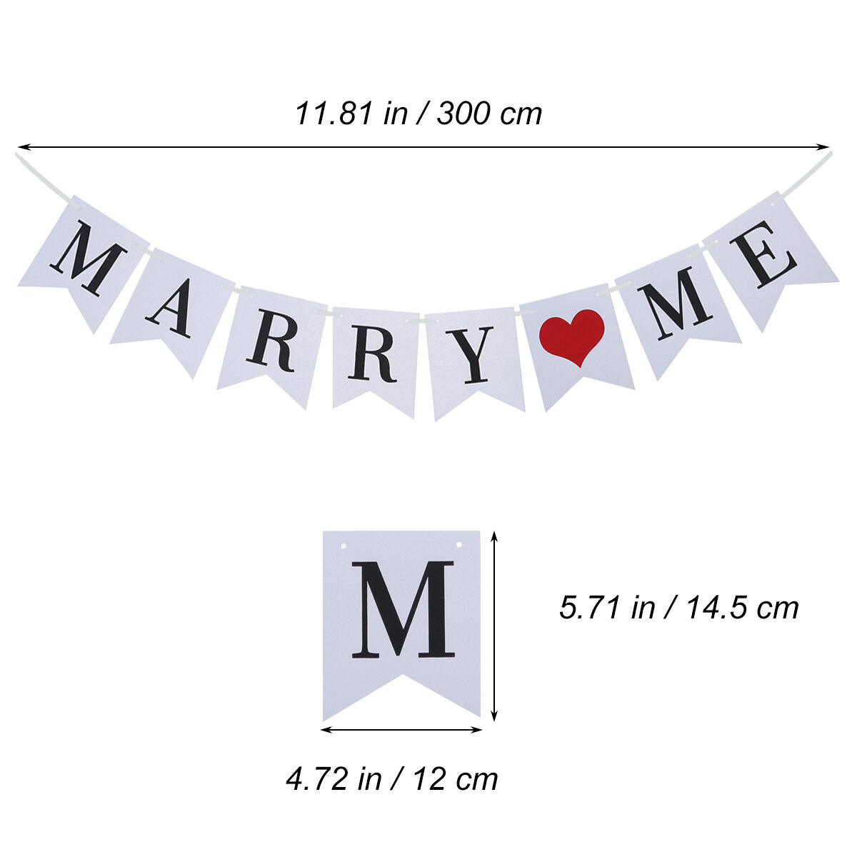 Marry Me Гирлянда Баннер Треугольные Флажки Для Украшения Свадьбы И Праздников Multi