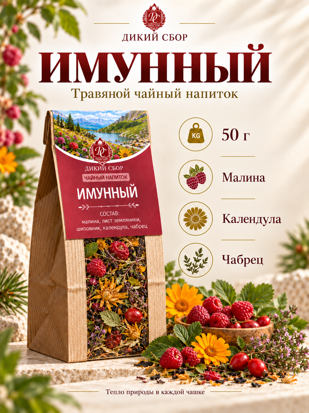 Чай травяной Имунный 50 гр