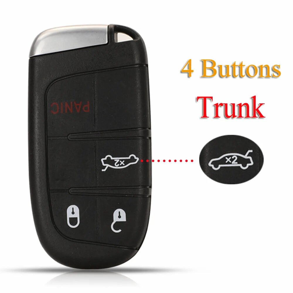 Корпус Выкидного Ключа Jinyuqin Для Jeep Grand Cherokee, Dodge Ram 1500, 4 Buttons Trunk, For Dodge