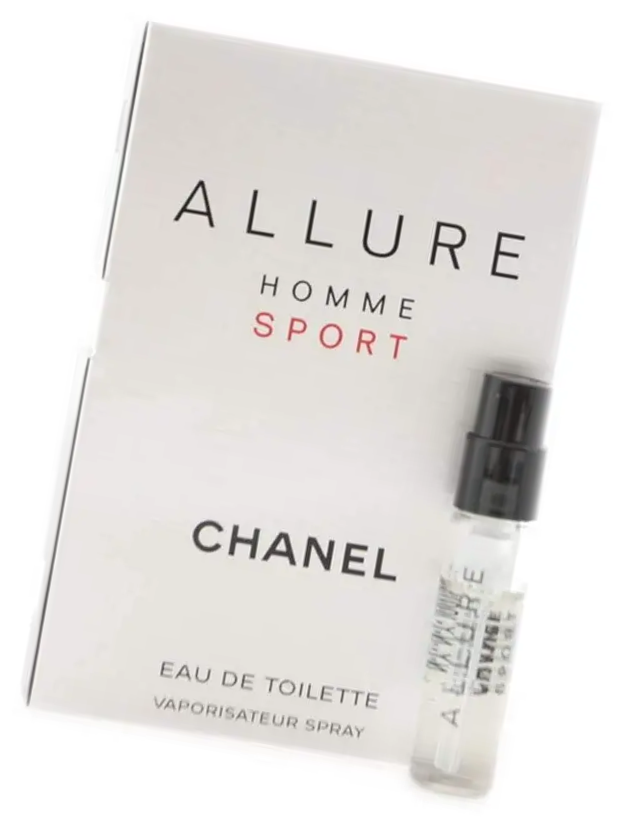 Стойкий парфюм Шанель Аллюр Хом Спорт миниатюра 1.5 / Туалетная вода Chanel Allure Homme Sport пробник / Сэмпл аромата