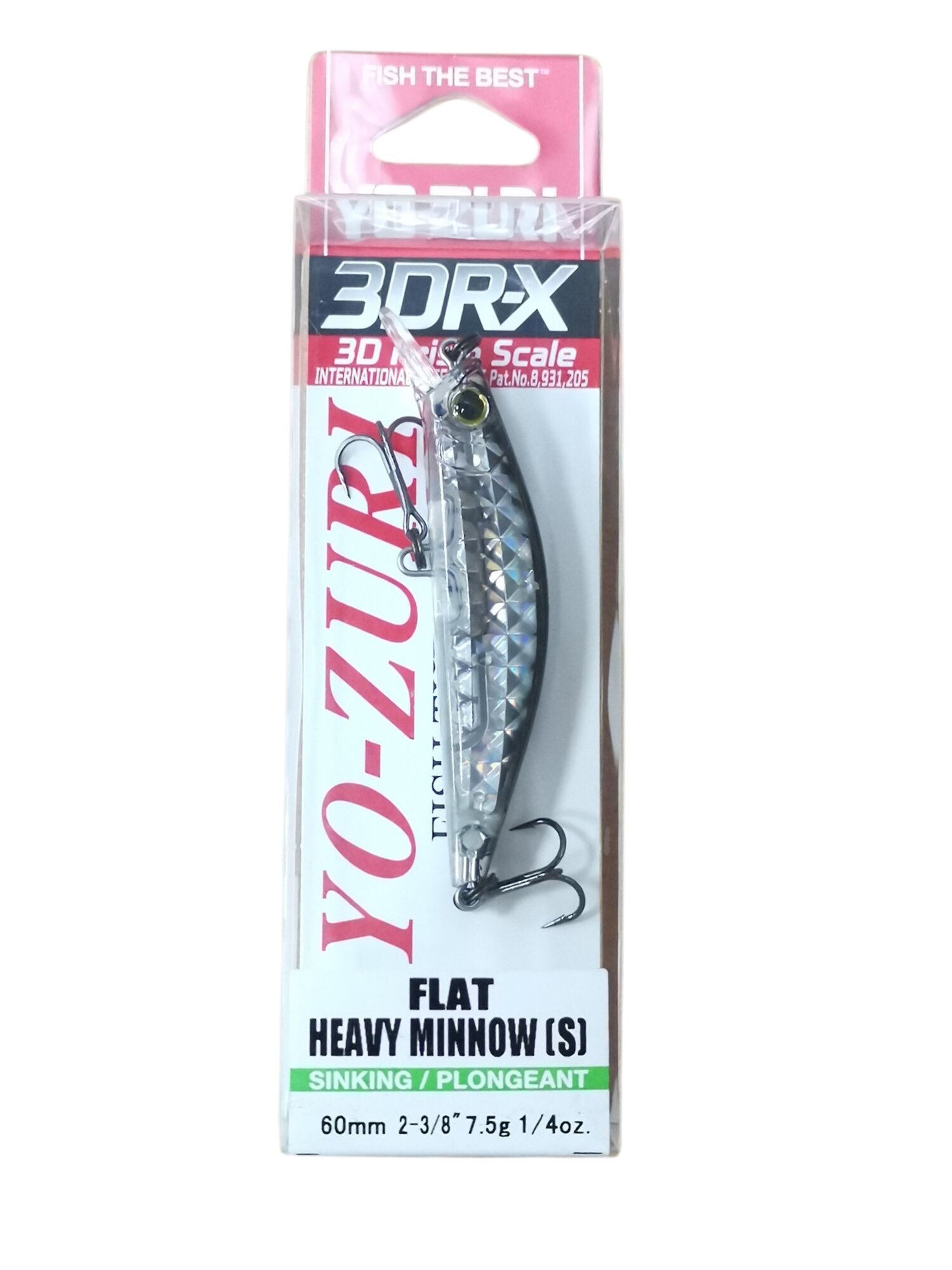Воблер Yo-Zuri 3DR-X Flat Heavy Minnow 60S R1542-PSBL