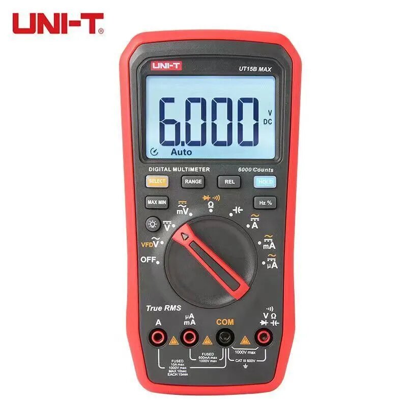 Высокоточный цифровой кондуктометр UNI-T UT15B MAX с True RMS для профессиональных электриков