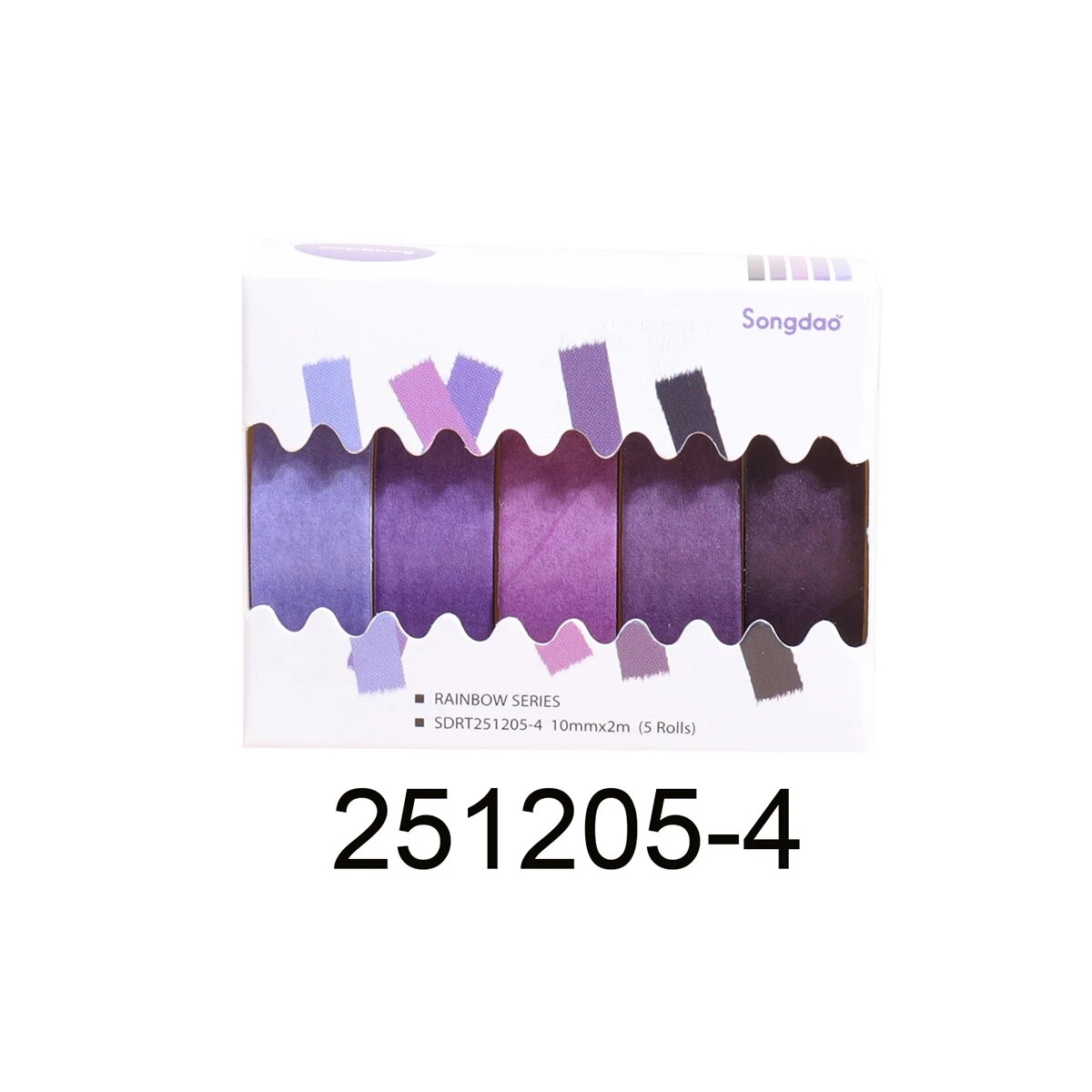 Набор из 5 цветных лент Washi Tape 10 мм 251205-4