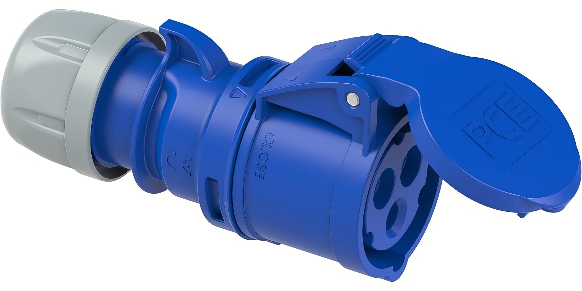 Кабельная розетка PCE 16А 230V 1P+N+E IP44 213-6