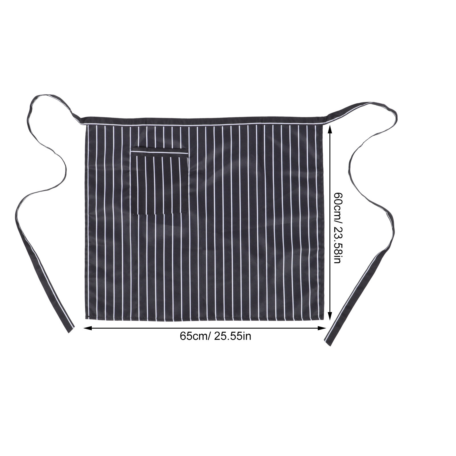 Черный Фартук Для Повара И Официанта Полуфартук На Талию 68.00X60.00X0.20Cm