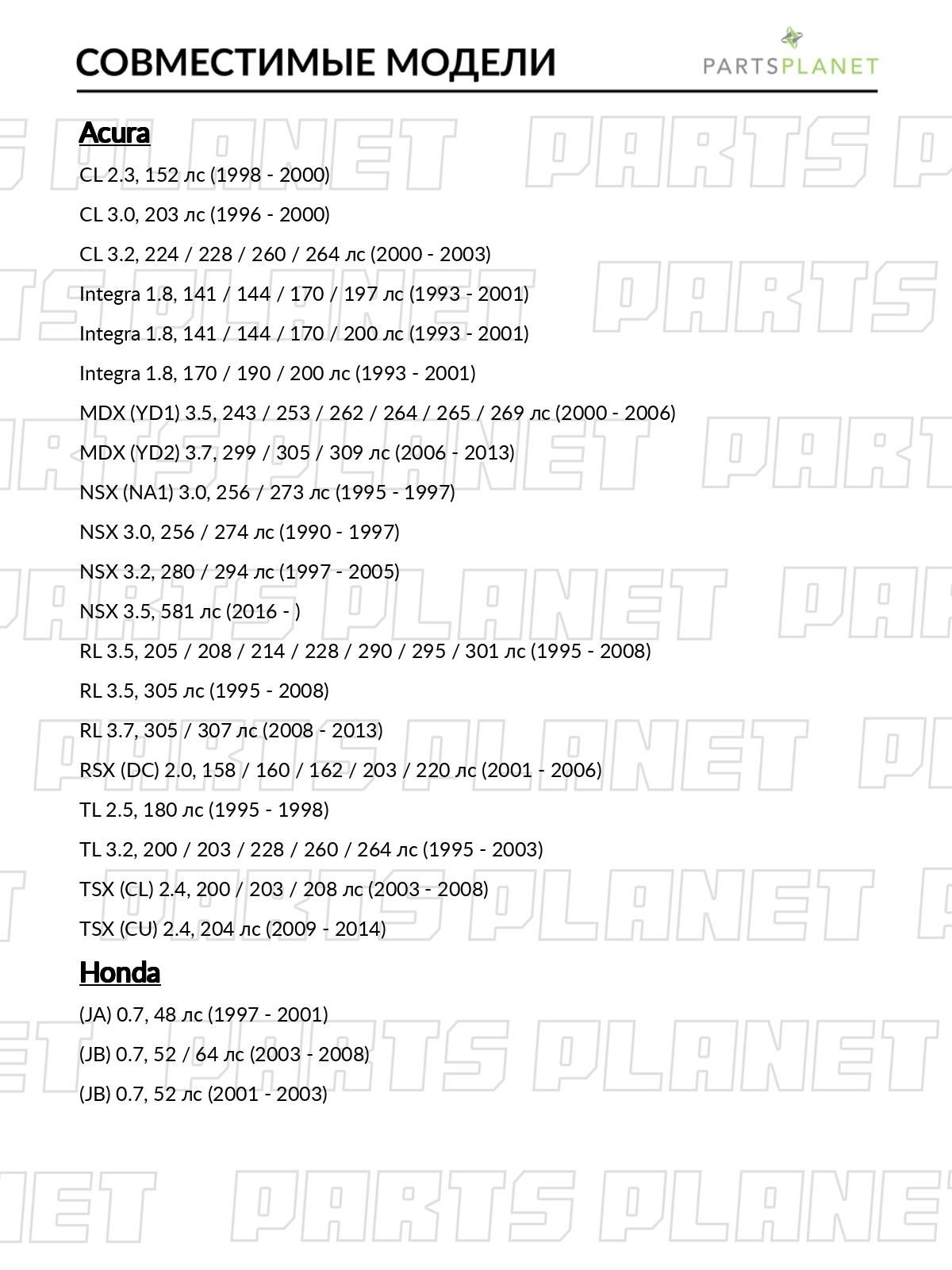 Клипса крепежная, комплект из 10 шт для Хонда Срв 1 1995-2002, 2 2001-2007, 3 2006-2012, 4 2013-2018, 5 2016-2023 OEM 91503SZ3003 арт JKC0008