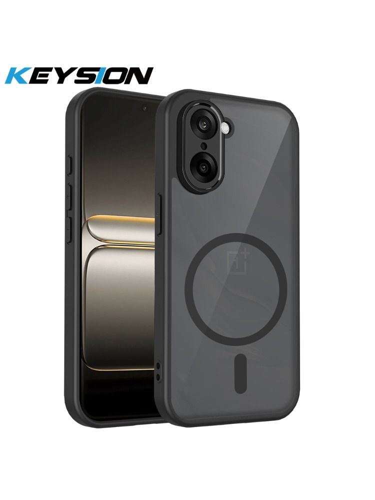 Ударопрочный чехол KEYSION для OnePlus Nord CE5 - Матовый прозрачный, магнитный силикон+PC