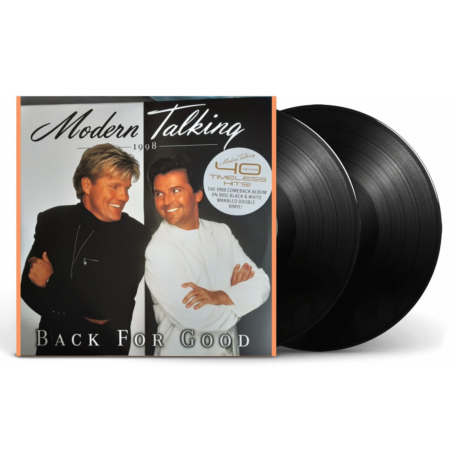 Виниловая Пластинка Modern Talking - Back For Good /> 2 x Vinyl, LP, Album, Reissue, Stereo, Black & White Marbled, New