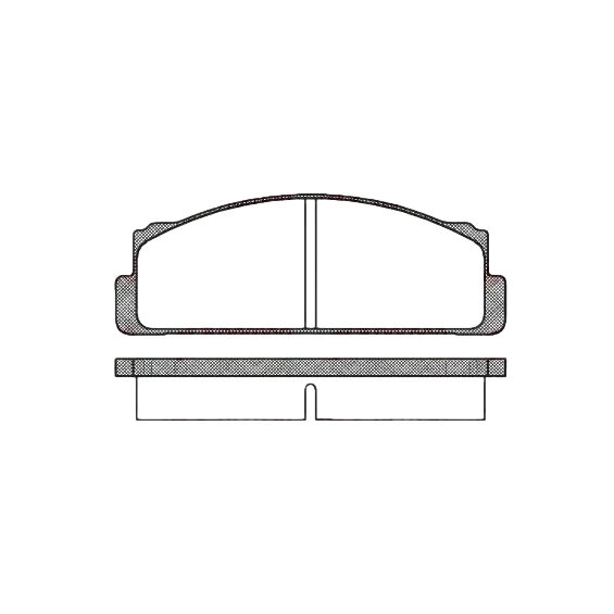 Колодки тормозные передние REMSA 0022.00 Vw Bora 1.6 10.98-05.05