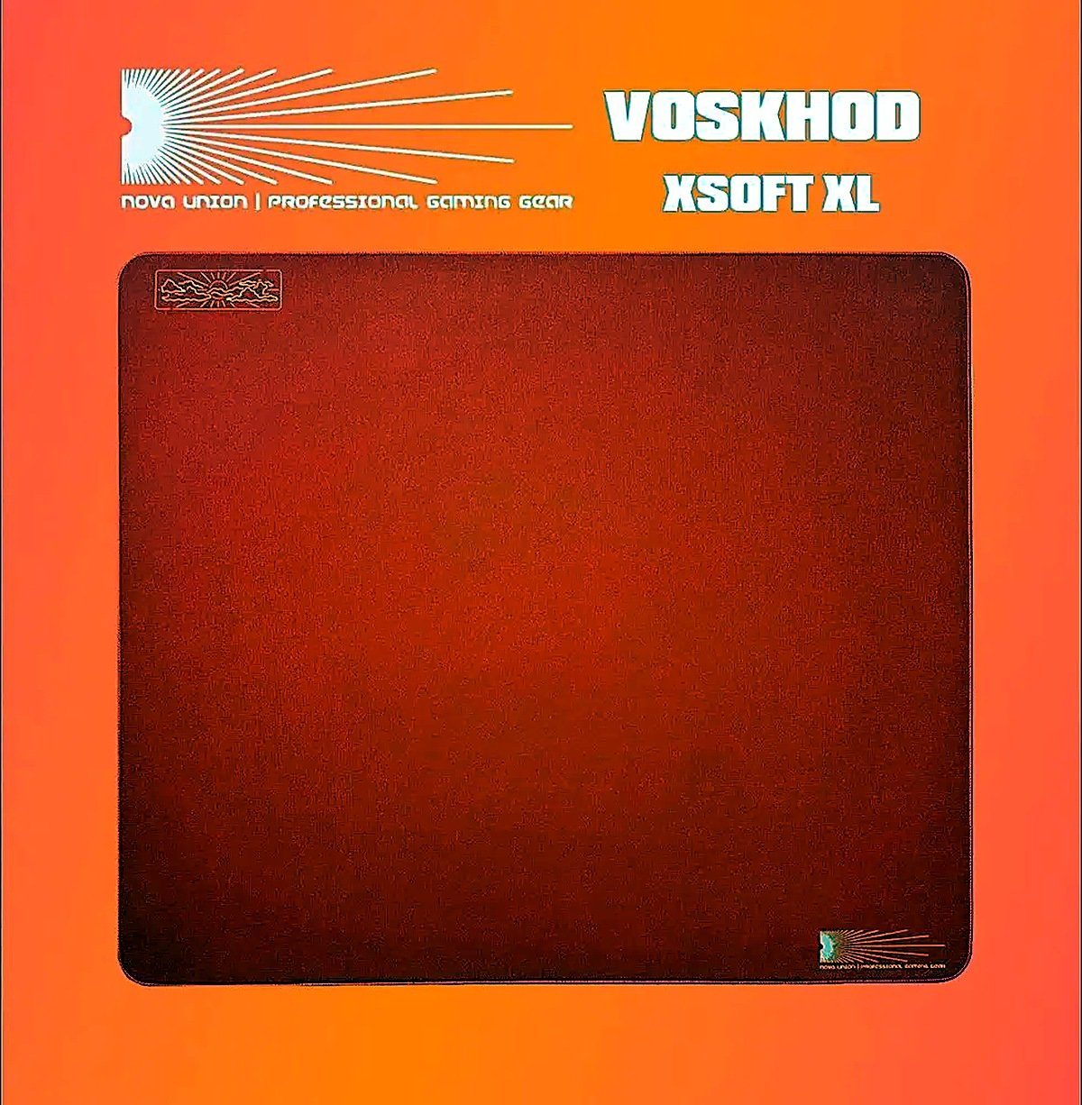 Nova Union Коврик для мышки, XL, коралловый, ширина 42 мм, 52.5x46.2x2.4 см