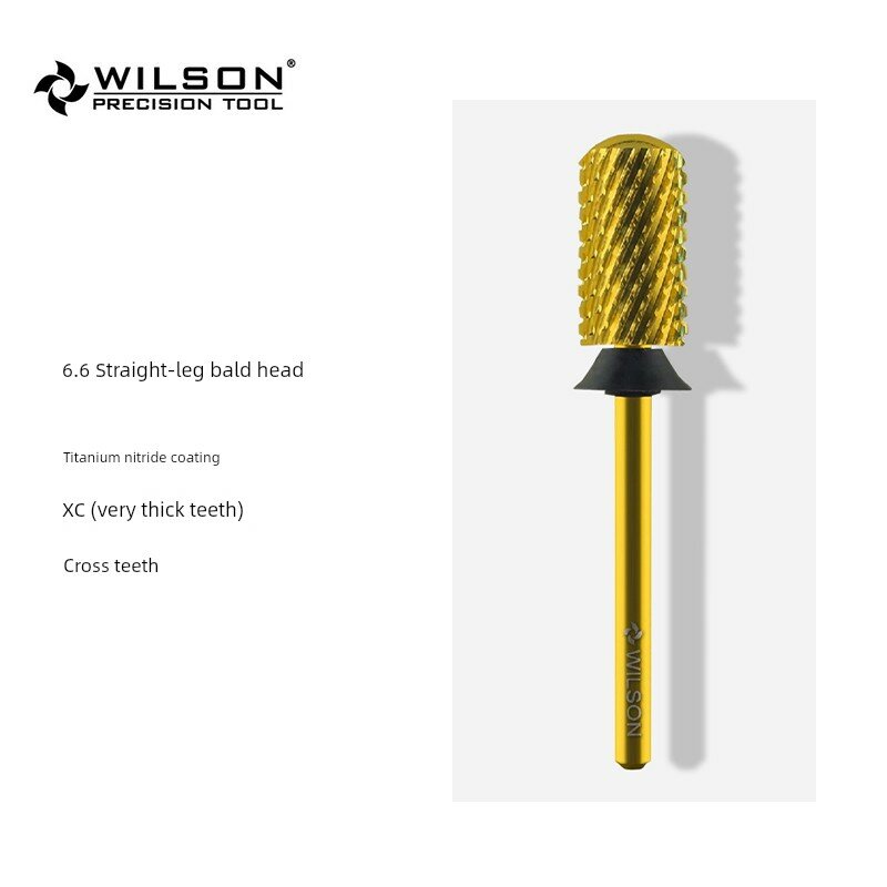 Wilson 6.6 мм Титановое Покрытие Цилиндрическая Напильная Стамеска Очень Грубая Зубчатость Профессиональный Инструмент