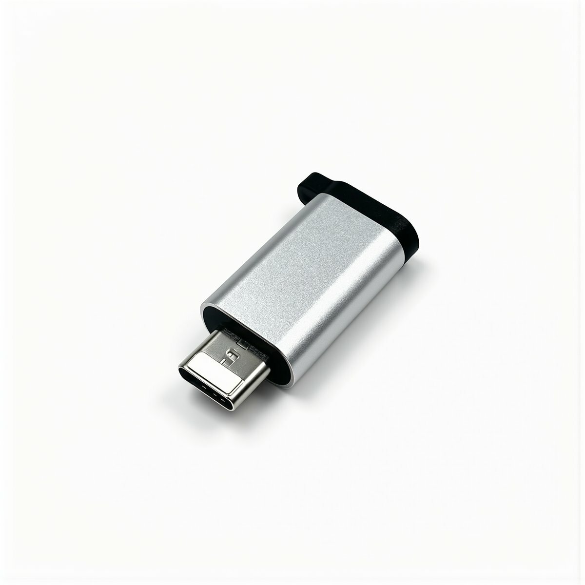 Переходник Type C на Micro USB быстрая зарядка алюминиевый корпус с отверстием для брелока портативный совместимый со смартфонами