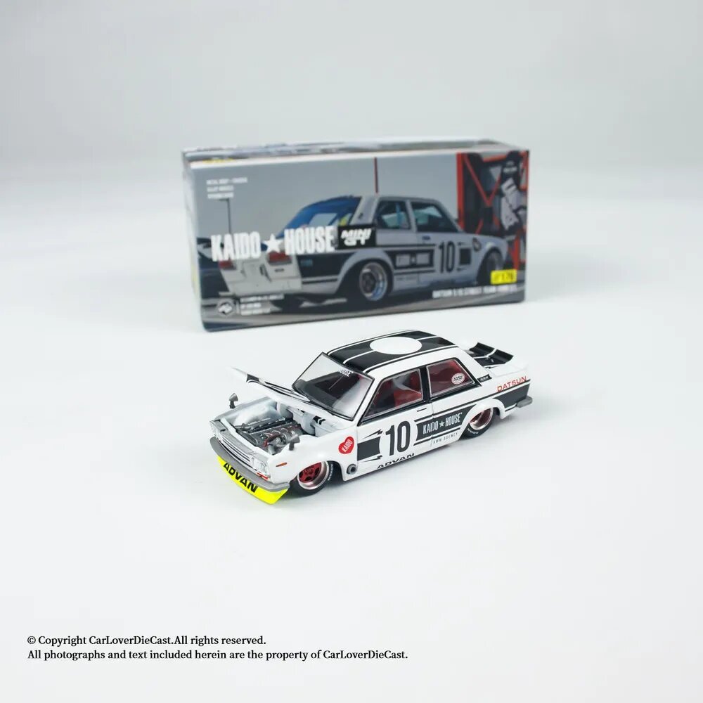 Машинка KAIDO HOUSE MINIGT MODEL 1:64 Datsun 510 Street Team Die-cast Alloy Model Collection Toy Children Gifts